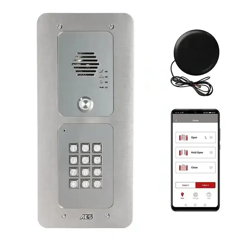 silver intercom
